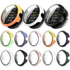 For Google Pixel Watch 3 41/45MM Full Screen Protector Tempered Glass Case Cover