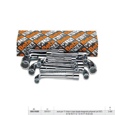 Set 11 Chiavi A Pipa Doppie Esagonali Poligonali 6-22mm - Beta 937/S11