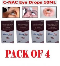 Pack of 4 C-NAC Eye Drops For Cataract, N-Acetylcarnosine 10ml Each 4 x 10ml 