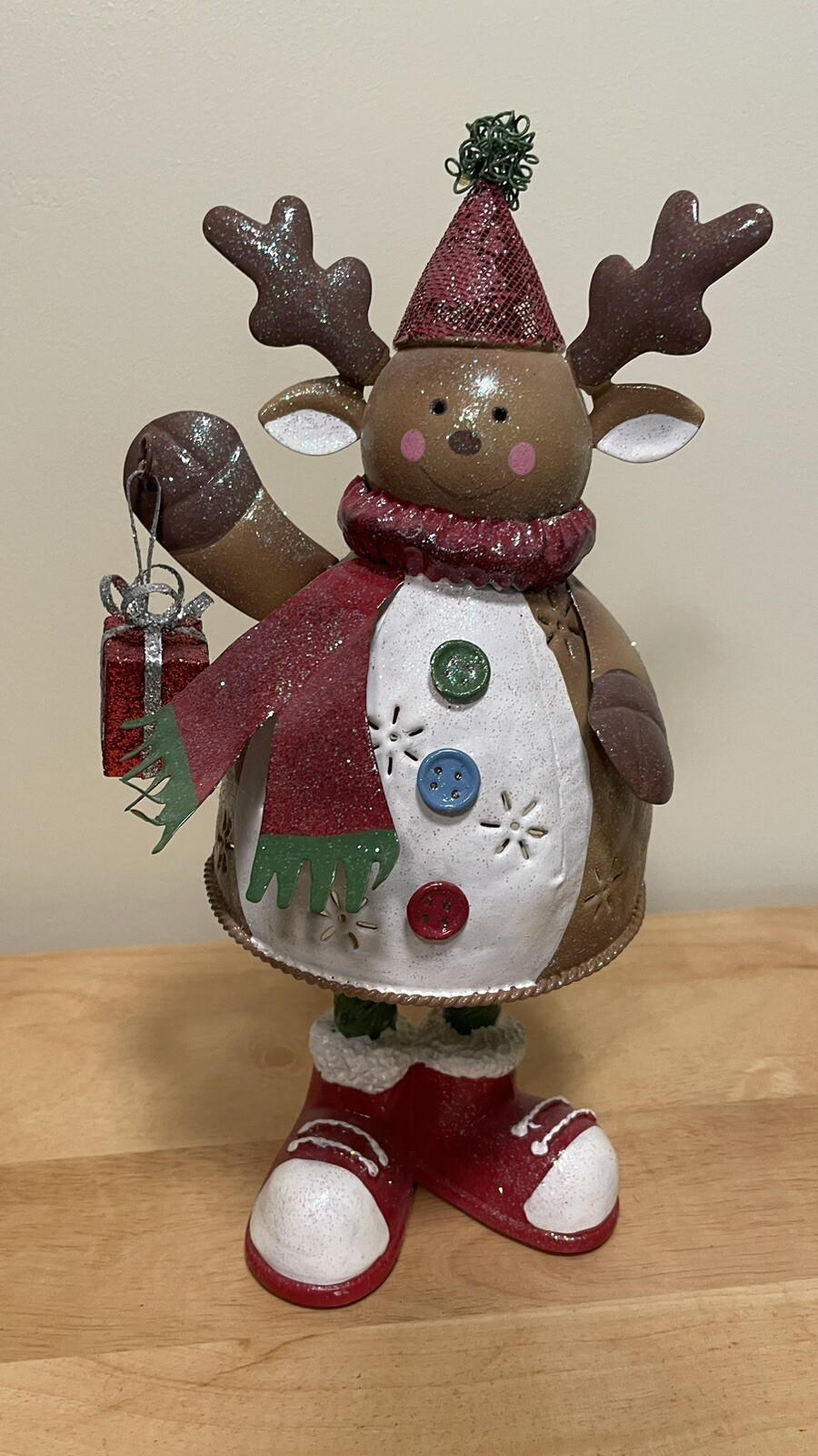 Christmas Metal Reindeer Votive Candle decor