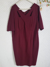 Lane Bryant Dress Size 20 Sexy Cut Out Stretch Wine colored Holiday