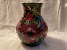 A Stunning Bulbous Vase by Moorcroft “Anenome” 2002 9.25 inches Tall