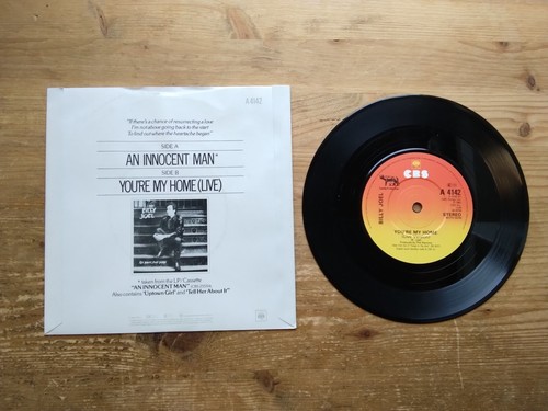 Billy Joel An Innocent Man / You're My Home EX 7" Single Vinyl Record A4142 - Picture 2 of 2