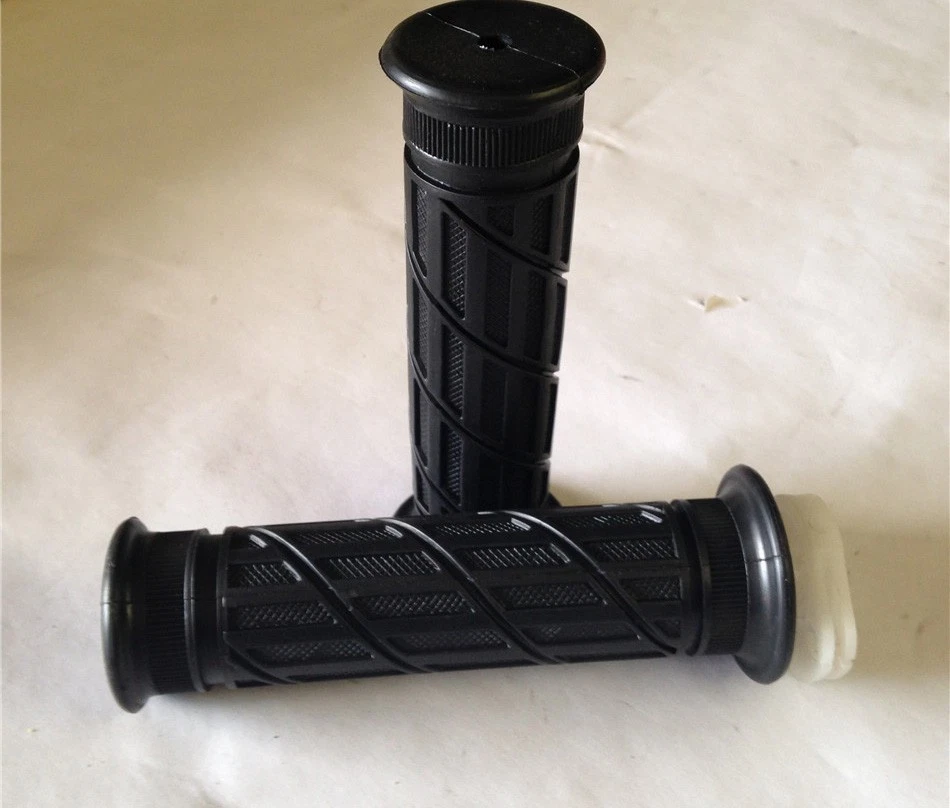 Empuñaduras de rejilla espiral de goma negra de 7/8" ATV QUAD para KAWASAKI Ninja 250 500 ZX6 Foto 3 de 4