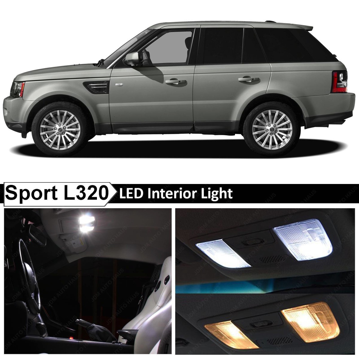18x White LED Lights Interior Package For 2005-2013 Range Rover