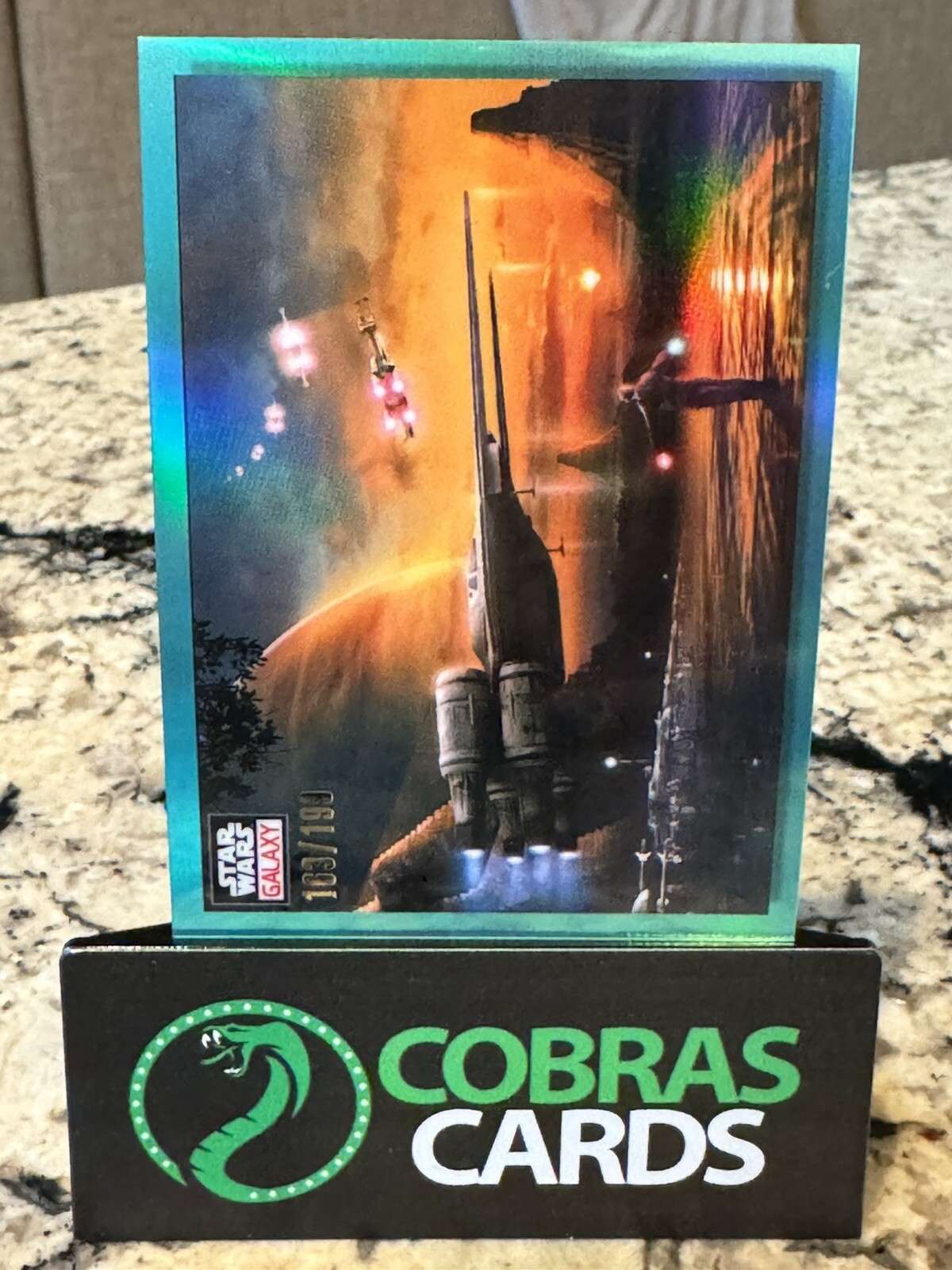 2023 Topps Chrome Star Wars Galaxy Dawn of the Rebellion AQUA /199