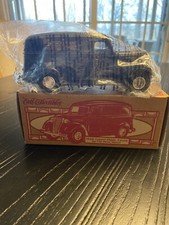 ERTL 1938 Chevy Panel Blue Truck Diecast Metal Bank 1/25 Scale Ingersoll Rand NJ
