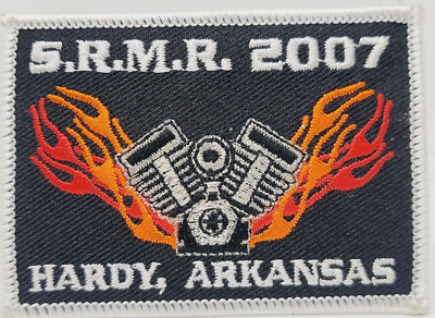 S.R.M.R. 2007 Hardy Arkansas Patch Engine Block Fire Flame Embroidered Sew-On