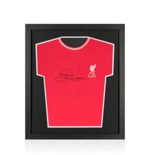 Framed Phil Thompson Signed Liverpool Shirt - Shankly Tee - Compact