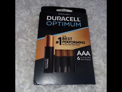 Duracell Optimum AAA Batteries Pack Of 6 Batteries Manufactured 2021
