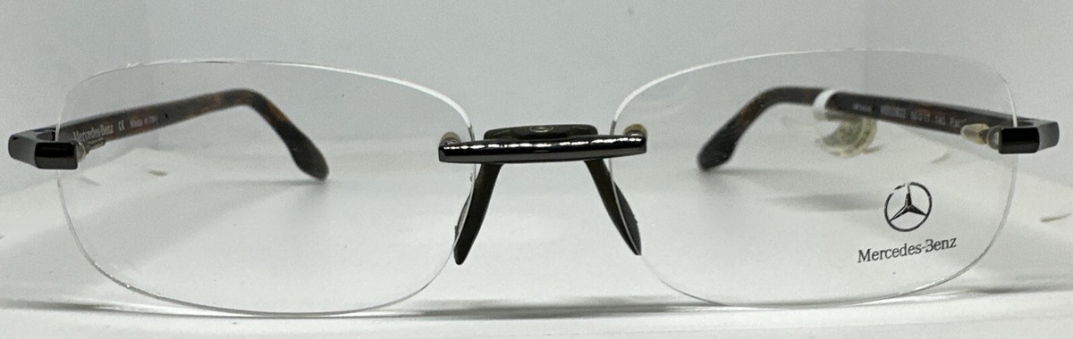 NOS Rimless Mercedes-Benz MB 00802 Authentic Italy Frame Rx