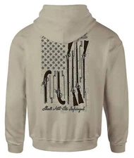 Howitzer Style Men's Hoodie Musket Flag Military Grunt MFG