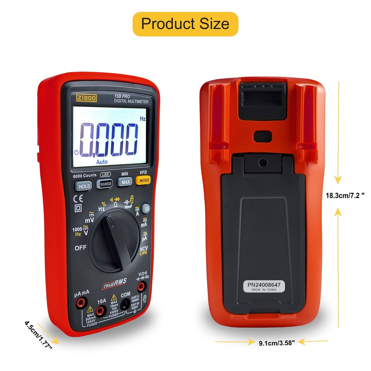 ZIBOO 15B PRO True RMS Digital Multimeter ✦KD | eBay