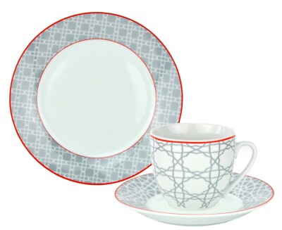 15tlg Kaffeeservice Bouquet Tassen Untertassen Kuchenteller | Restposten A-382.1