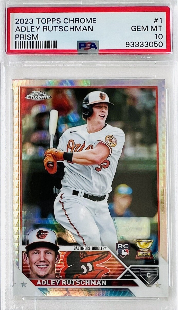 2023 Topps Chrome Adley Rutschman Rookie Card Prism Refractor #1