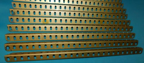 20 CORNIERES DE 25 TROUS DE 32cm réf 8 .PIECE MECCANO ANNÉES 36/58 BOITE 4a à 10 - Bild 8 von 24