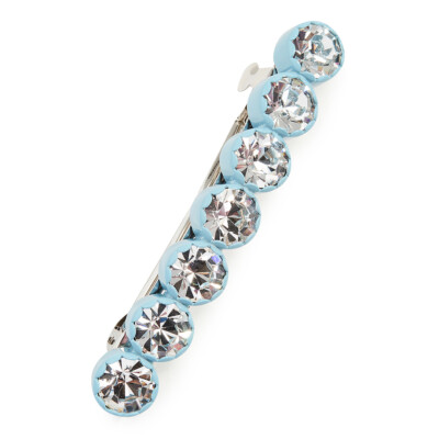 Marc Jacobs Scalloped Crystal Barrette Light Blue Clip | eBay display picture 2