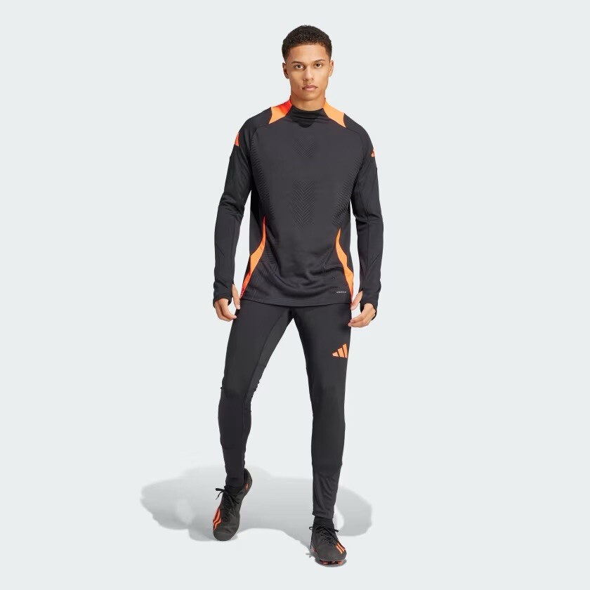 Size M- Adidas Men’s Tiro 24 Pro Training Top, Black/App Solar Red. image 4