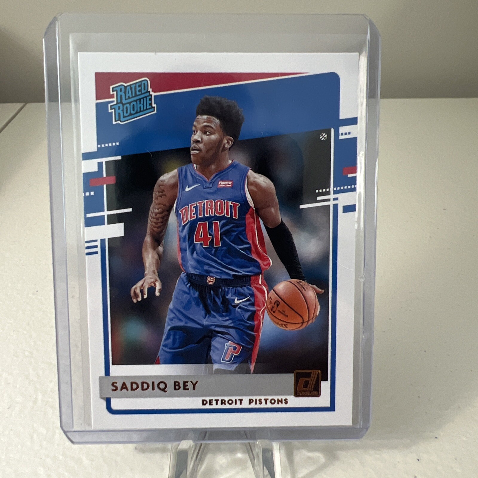 Saddiq Bey Rated Rookie RC 2020-21 Donruss #210 Pistons