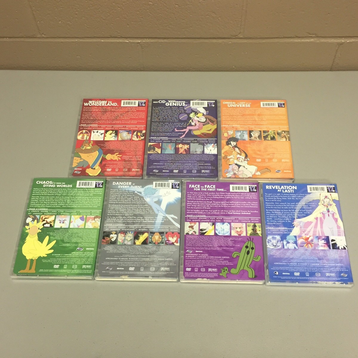 Final Fantasy Unlimited Phase 1-7 DVD Anime Lot | eBay