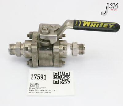 専用4 17591 WHITEY SOCKET WELD BALL VALVE SS-63TF8 | eBay