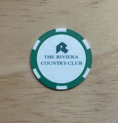 【新品】THE RIVIERA COUNTRY CLUB 希少マーカー３個　希少 The Riviera Country Club Golf Course - Poker Chip Golf Ball Marker