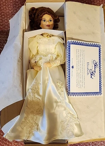 16" PORCELAIN Gibson Girl Cameo ELIZABETH BRIDE DOLL 1998 ROYALTON COLLECTION(L1
