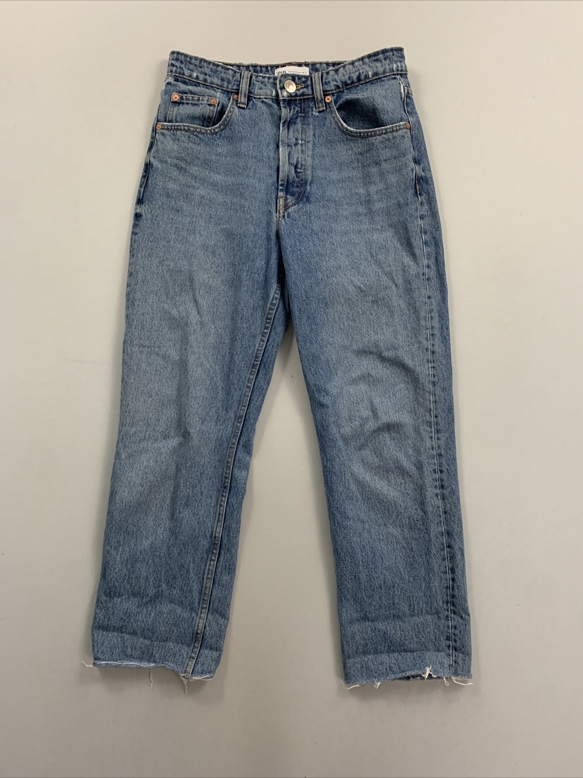 zara blue jeans