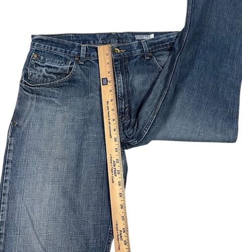 SilverTab Levi Boot Cut Jeans Men 36x34 (36x29) Blue Denim Skaters Hemmed - Picture 5 of 12