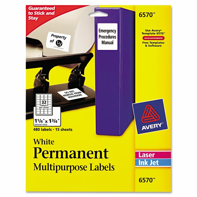 Avery Dennison 6570 Permanent Label for sale online eBay