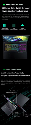 Core I9 12900H NVI-DIA RTX3060 16GB 32GB 64GB RAM 1TB SSD 16 Inch Gaming Laptop - Picture 3 of 12