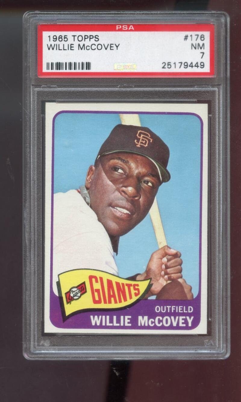 1965 Topps #176 Willie McCovey PSA 7 Graded Baseball Card San Francisco Giants