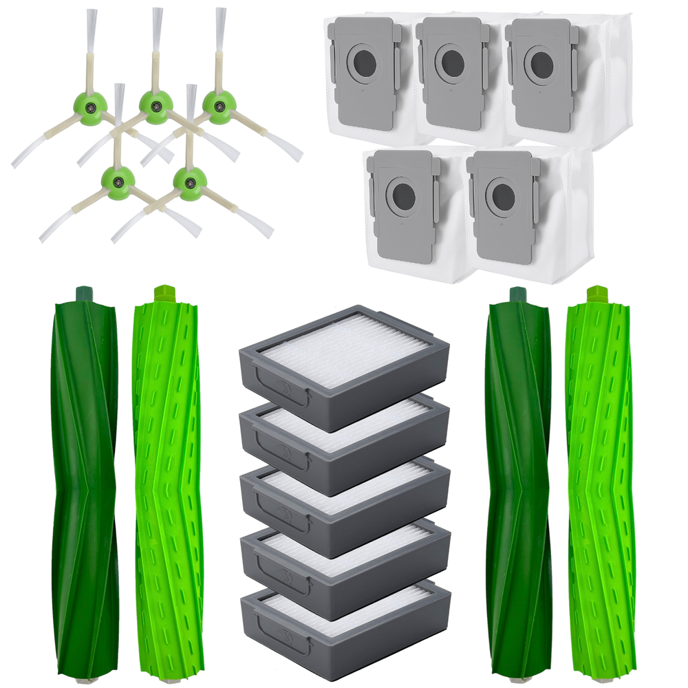 iRobot Roomba j6+ j7+ i4 i7 Refill Kit with Roller Filter Brush & Zippered Dust Bag