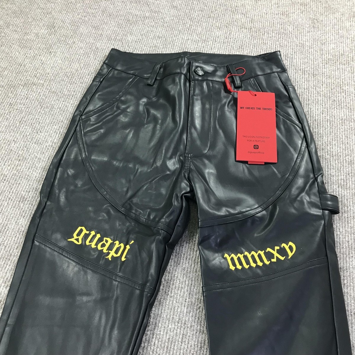 Guapi Pants Mens 28 Faux Leather Cargo Limited Edition 28/100 