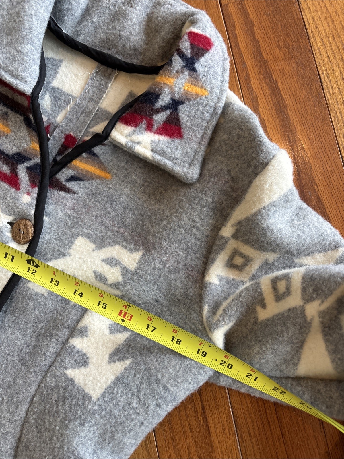Hand Made  Coat Jacket Wool Pendleton Blanket Chi… - image 6