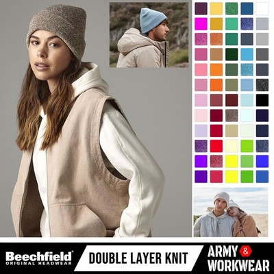 Beechfield Original Cuffed Hat Luxurious Double Layer Knitted Winter