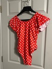 Time and Tru Red  & White One Piece Swimsuit Woman Small 4/6 — photo 2