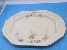 Vtg Edwin M. Knowles Oval Serving Platter 93-4 Made in USA- 15x12"**50-6