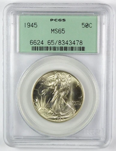 Photo of a 1945-P Walking Liberty Half Dollar from an eBay listing that sold on Jul 23, 2026