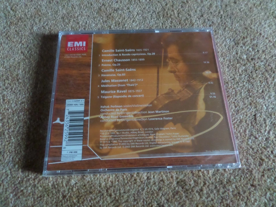 CD ALBUM NEW & SEALED EMI CLASSICS PERLMAN THE FRENCH ALBUM RAVEL MASSENET - Image 2 of 2