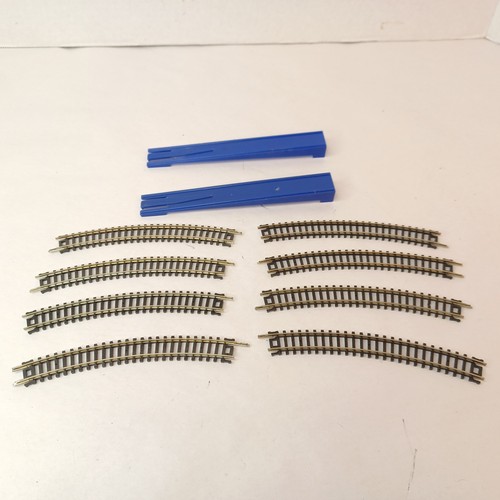Atlas Spur N Zug Gleis Lot 8 Spur 9 3/4" Radius Kurve #2510 und 2 Trix Rampen | Zustand: Used