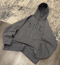 Vintage 90s Y2K Nike Center Swoosh Hoodie Men  s Size XL