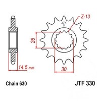 Ritzel Teilung 630 ZäHne 15 Ritzel Vorne JTF330.15