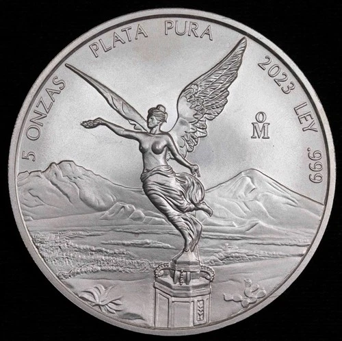 Photo of a 2024 Mexican Silver Libertad 5 oz from an eBay listing that sold on Jul 15, 2026