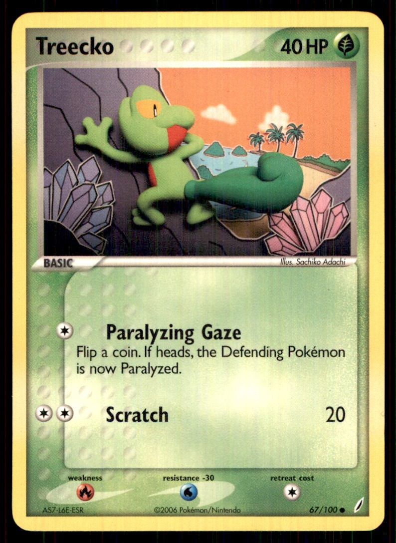 2006 EX - Crystal Guardians Treecko Basic/Common #67