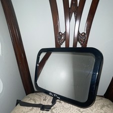 S.P. Black Baby Car Mirror for Infants with Adjustable Straps