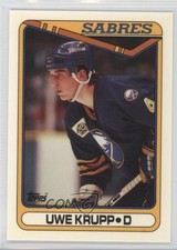 1990-91 Topps Tiffany Uwe Krupp #390 1k9