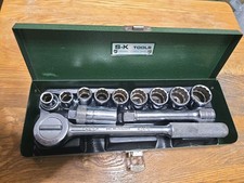 Sk 401 Series 12 Piece 12 Drive 612 Point Ratchetextension Socket Set Usa