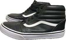 VANS Sk8-Hi Black Leather US 5.5 Youth