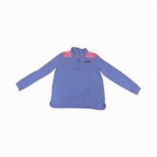 Youth Vineyard Vine 1/4 Zip Pullover Purple And Pink Size L 14-16 